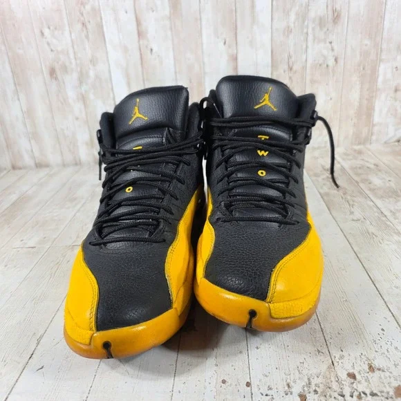 Air Jordan 12 Retro University Gold Black Yellow 130690-070 Mens Size 11.5